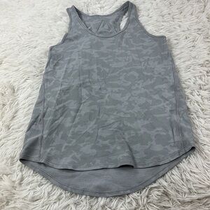 Lululemon Essential Tank *Pleated Incognito Camo SSL Silver Drop Alpine White